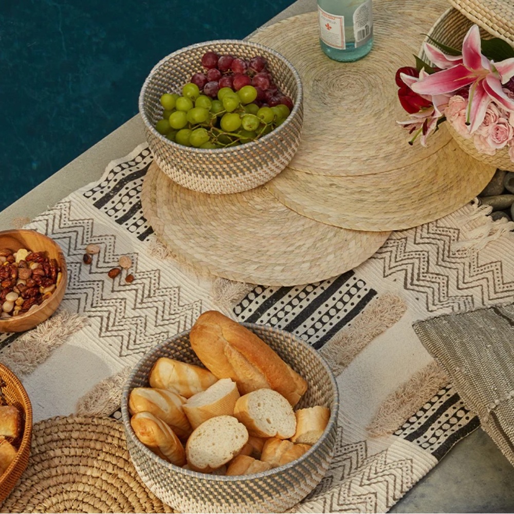 Rattan baskets / bowls